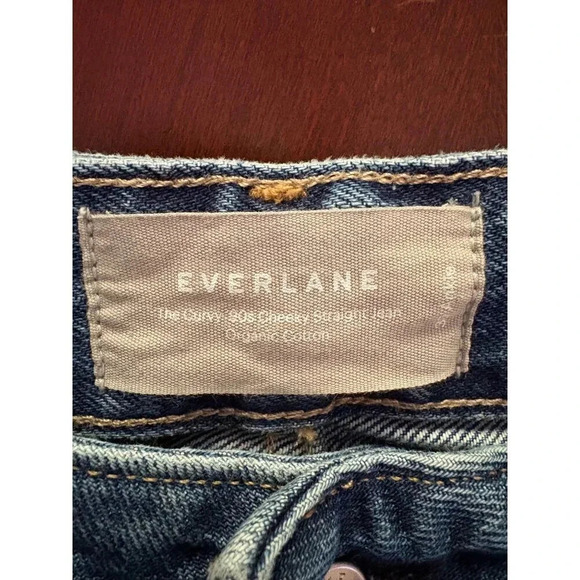 Everlane The Curvy 90s Cheeky Straight High Waist Jean Size 30 Ankle - Picture 5 of 14